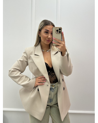 Marynarka taliowana EMO beżowa