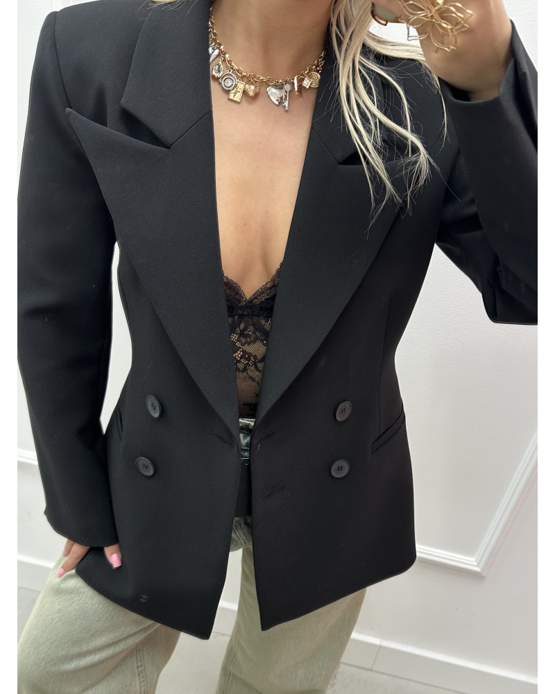 Marynarka taliowana EMO czarna