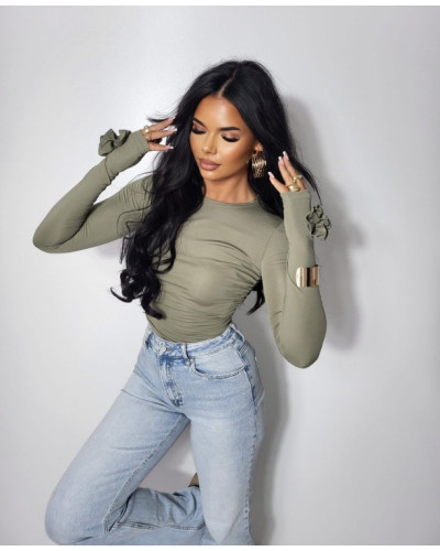 Bluzka ROSE oliwkowa