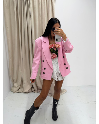 Marynarka dwurzędowa La Milla różowa