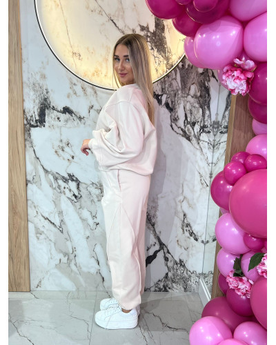 Spodnie dresowe z przeszyciem By o la la...! nude