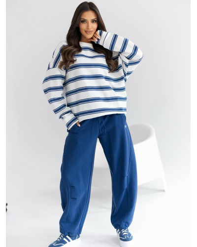 Bluza w paski By o la la...! denim