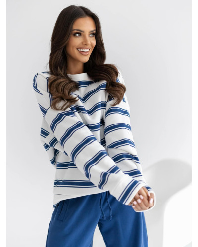 Bluza w paski By o la la...! denim