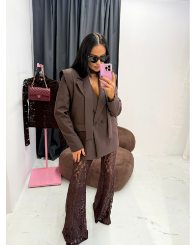 Marynarka wigilia La Milla czekoladowa