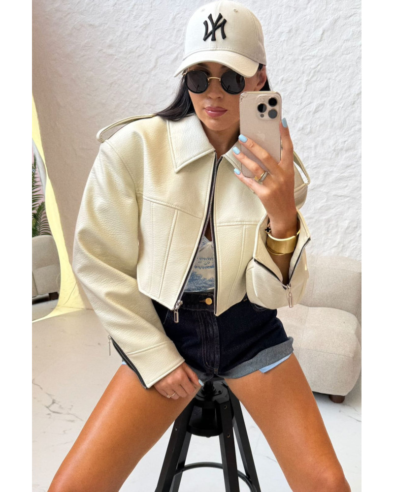 Ramoneska krótka La Milla śmietankowa