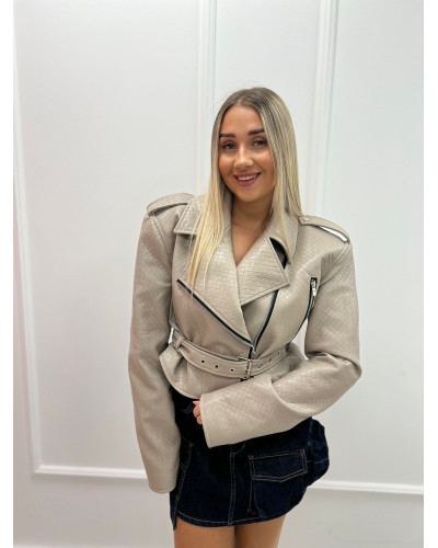 Ramoneska z paskiem La Milla beżowa