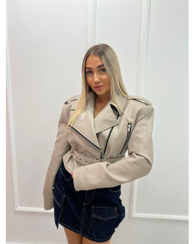 Ramoneska z paskiem La Milla beżowa