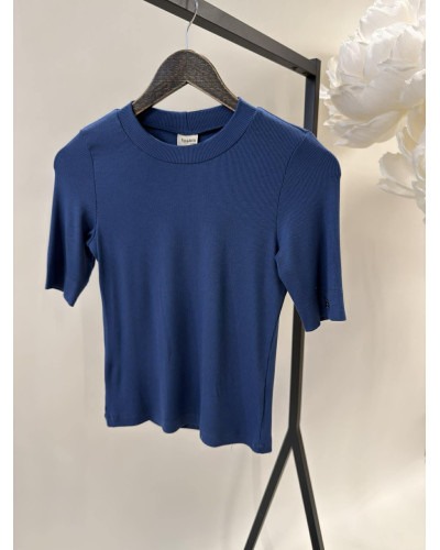 Basic prążkowany z logowanym rękawem By o la la...! denim