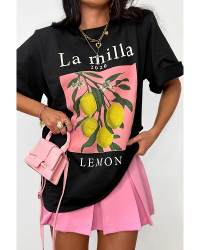 T-shirt LEMON La Milla czarny