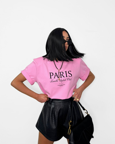 T-shirt La Milla Paris Stylish Club różowy