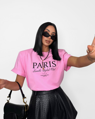 T-shirt La Milla Paris Stylish Club różowy