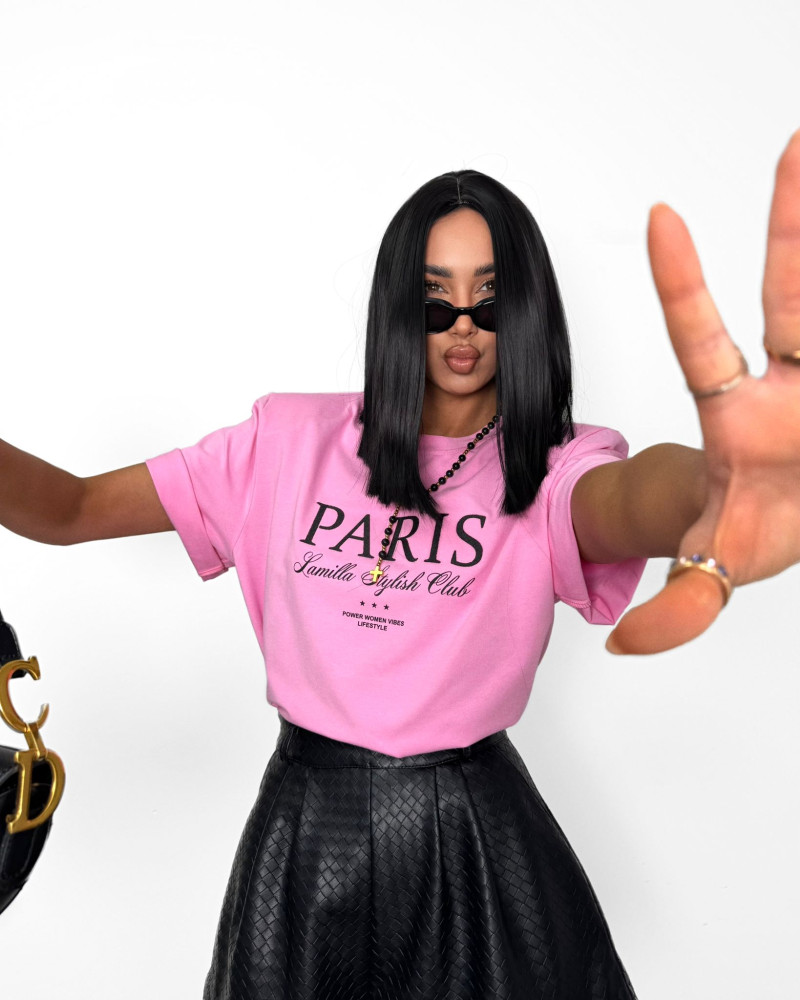 T-shirt La Milla Paris Stylish Club różowy