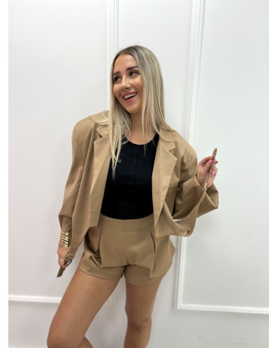 Spodenki materiałowe motylki La Milla camel