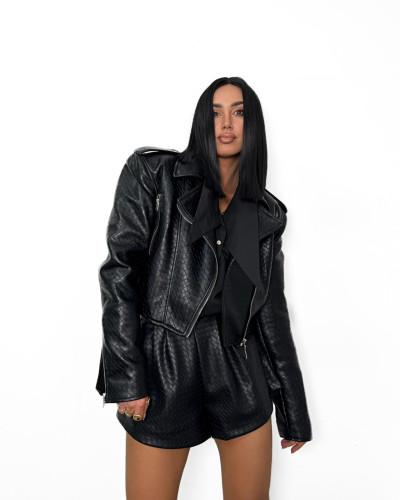 Ramoneska z paskiem La Milla czarna