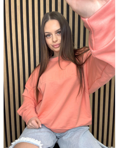 Bluza z tłoczonym logo La Milla pomarańczowa