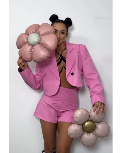 Marynarka La Milla różowa z kokardą