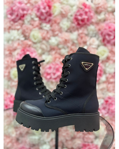 Workery materiałowe La Milla czarne