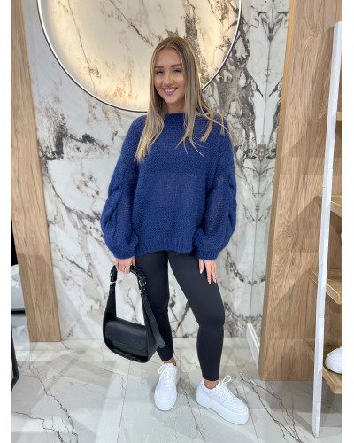 Sweter warkocz By o la la...! denim