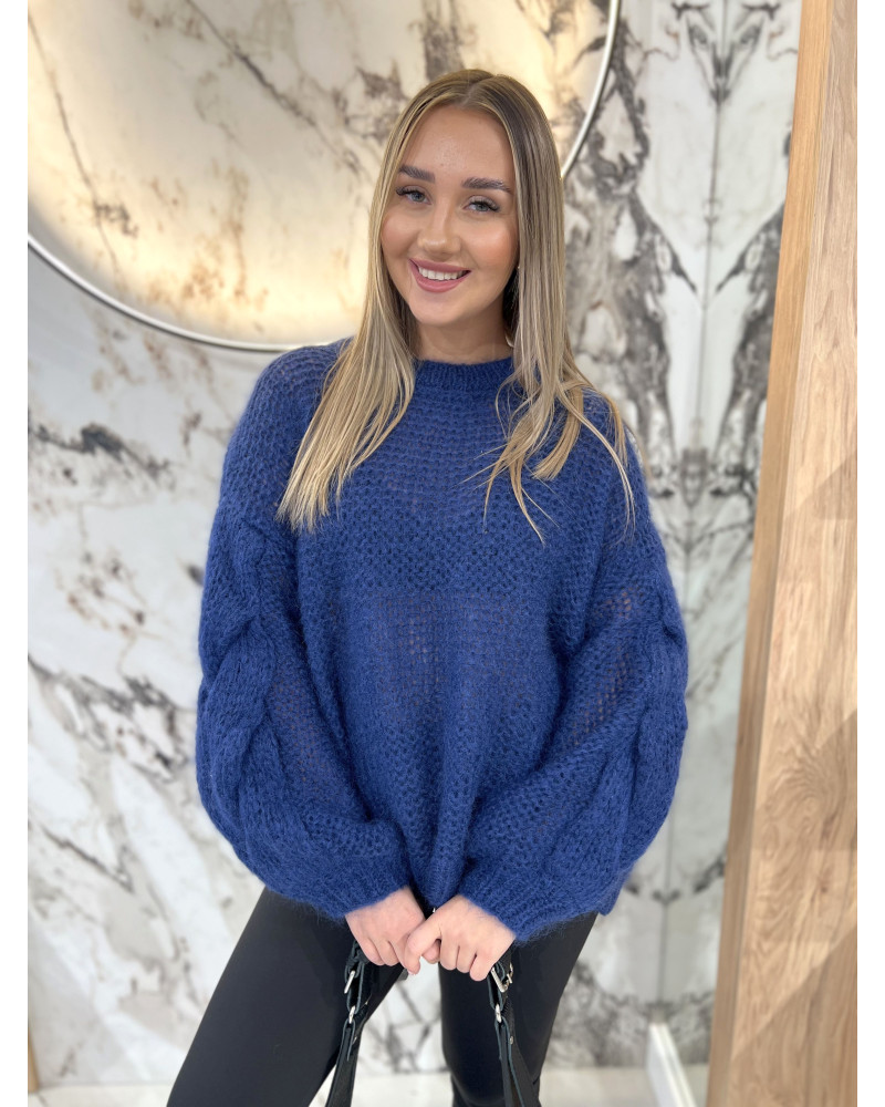 Sweter warkocz By o la la...! denim