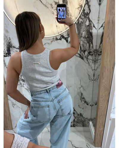 Bokserka Wiosna By o la la...! szary melanż