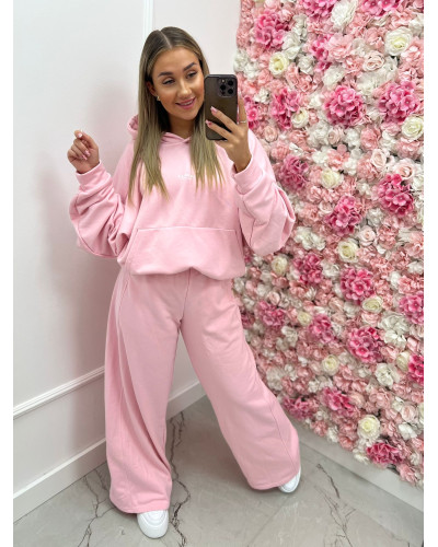 Bluza z kapturem La Milla jasny róż