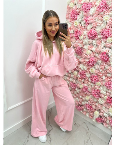 Bluza z kapturem La Milla jasny róż