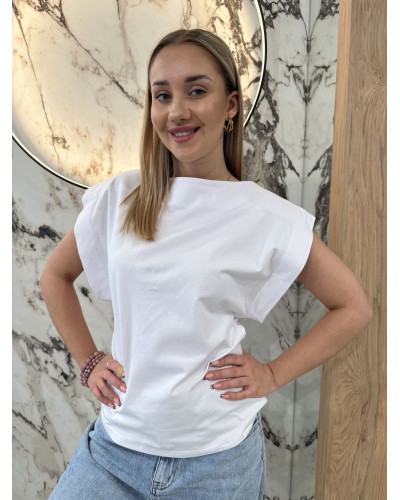 T-shirt nietoperz By o la la...! biały