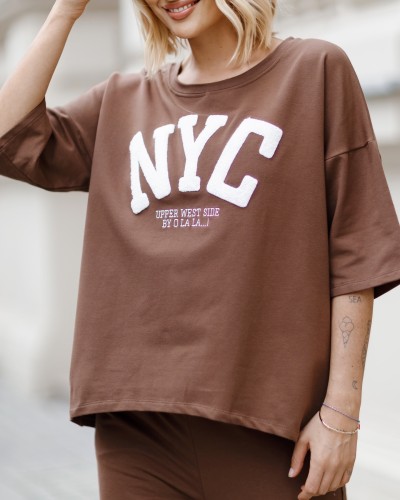 T-shirt NYC By o la la...! mokka