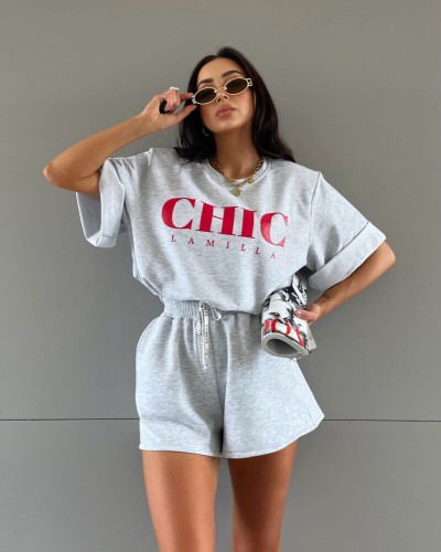 T-shirt CHIC La Milla szary