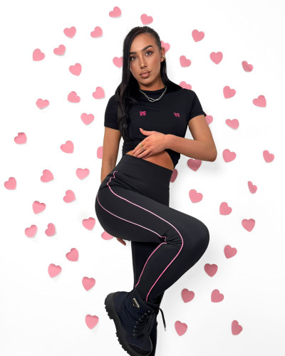 T-shirt kokardki La Milla czarny