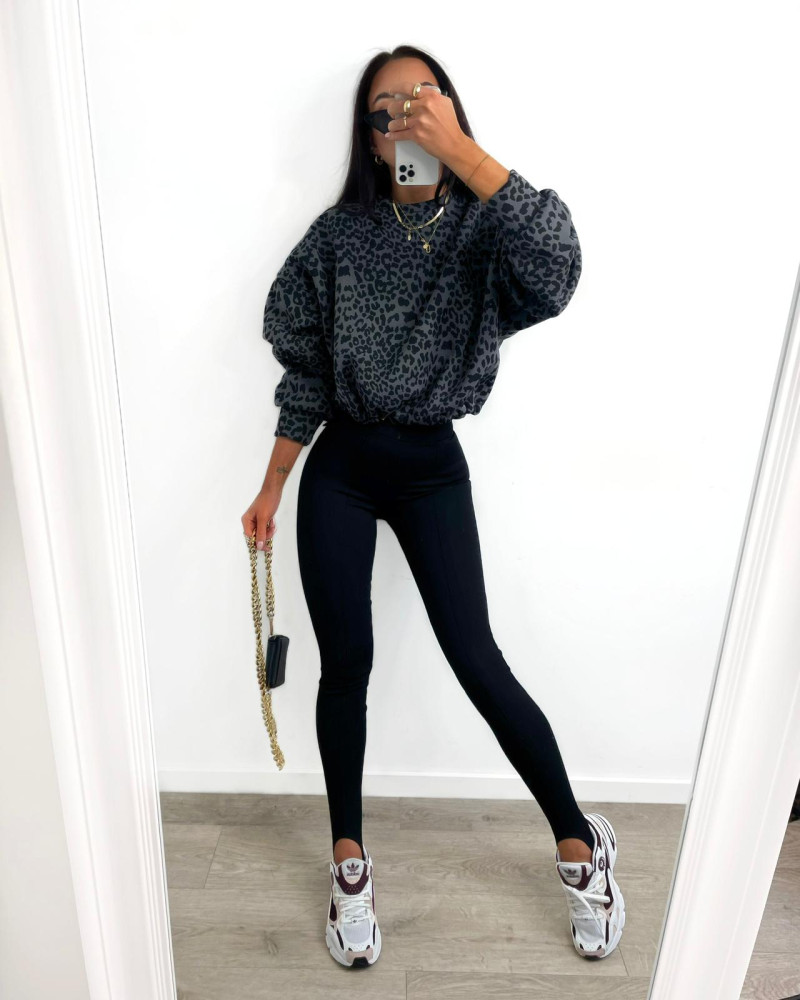 Legginsy zapiętki z przeszyciami La Milla czarne