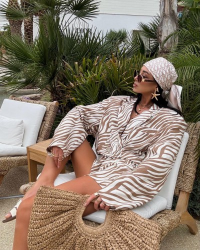 Komplet ZEBRA marynrka+spodenki La Milla beżowy