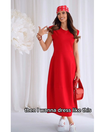 Sukienka bombka midi By o la la...! red kiss