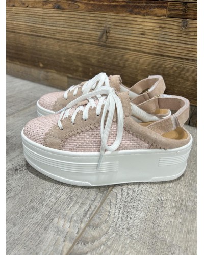 Sneakers rafa bez pięty By o la la...! różowe