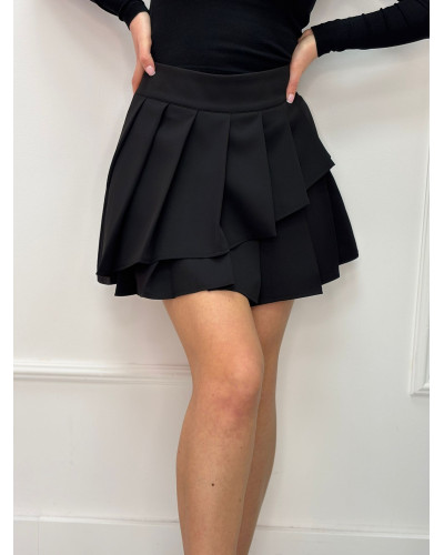 Spódnico spodenki plisowane La Milla czarne