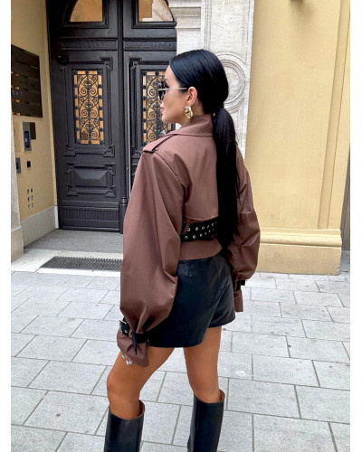 Spódnico spodenki ekoskóra La Milla czarne