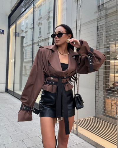 Spódnico spodenki ekoskóra La Milla czarne