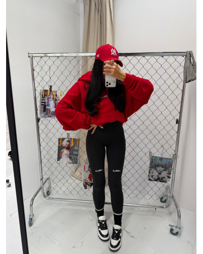 Bluza z kapturem La Milla czerwona