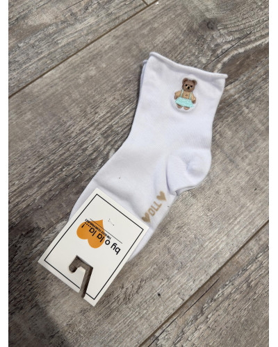 Skarpetki z misiem By o la la...! białe