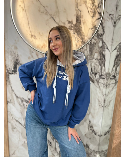 Bluza z kapturem By o la la...! denim