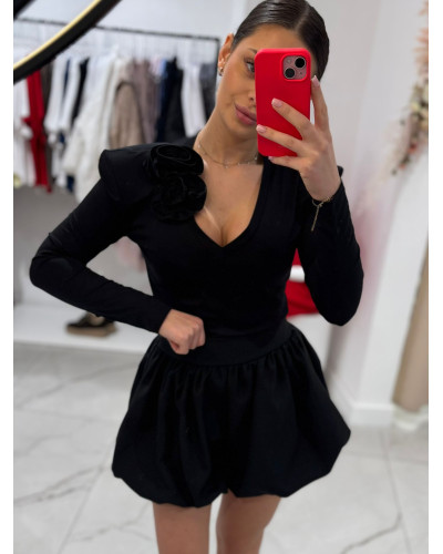 Body z różami La Milla czarne