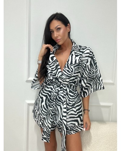 Komplet ZEBRA kimono plus spodenki La Milla