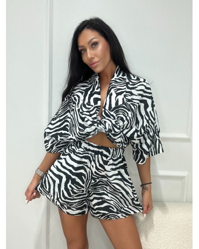 Komplet ZEBRA kimono plus spodenki La Milla