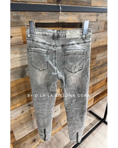 Spodnie jeansowe Stormy Grey By o la la szare