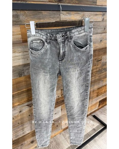 Spodnie jeansowe Stormy Grey By o la la szare