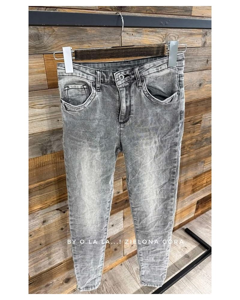 Spodnie jeansowe Stormy Grey By o la la szare Spodnie jeansowe Stormy Grey By o la la szare