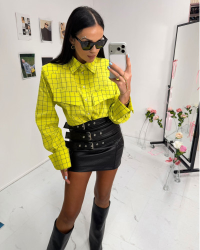 Spódnica z klamrami z przodu La Milla czarna