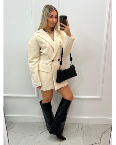 Marynarko sukienka Millagro beżowa