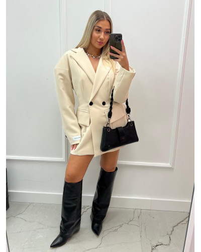 Marynarko sukienka Millagro beżowa