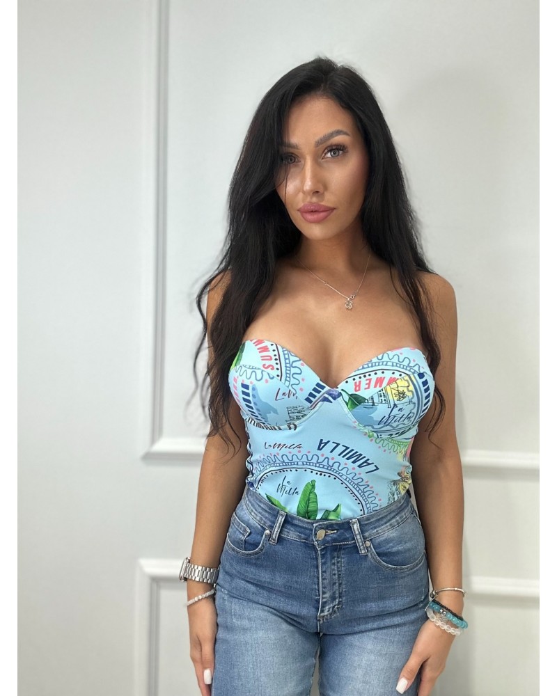 Body SUMMER La Milla niebieskie Body SUMMER La Milla niebieskie